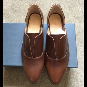 Nisolo Emma d'Orsay Oxford Cognac sz 8.5 NWT